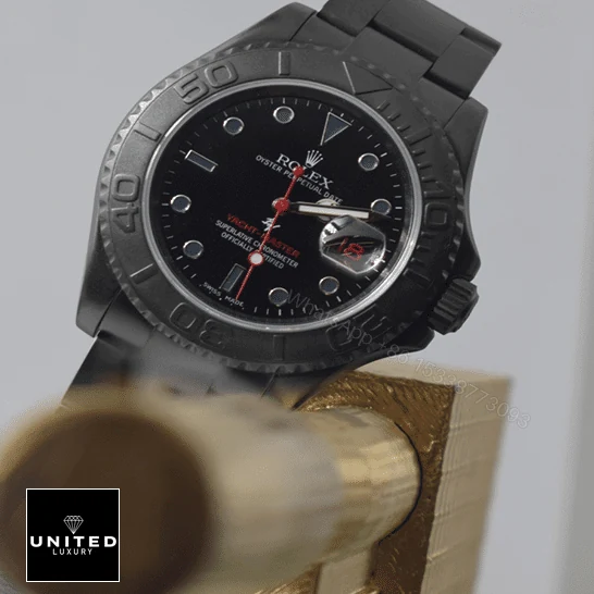 View 4 of Rolex Yacht Master Triple Red / Titan Black 116622 Replica