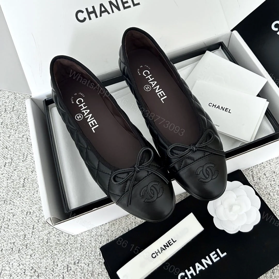 View 2 of Chanel Ballerina Flats Black G26250 X01725 94305