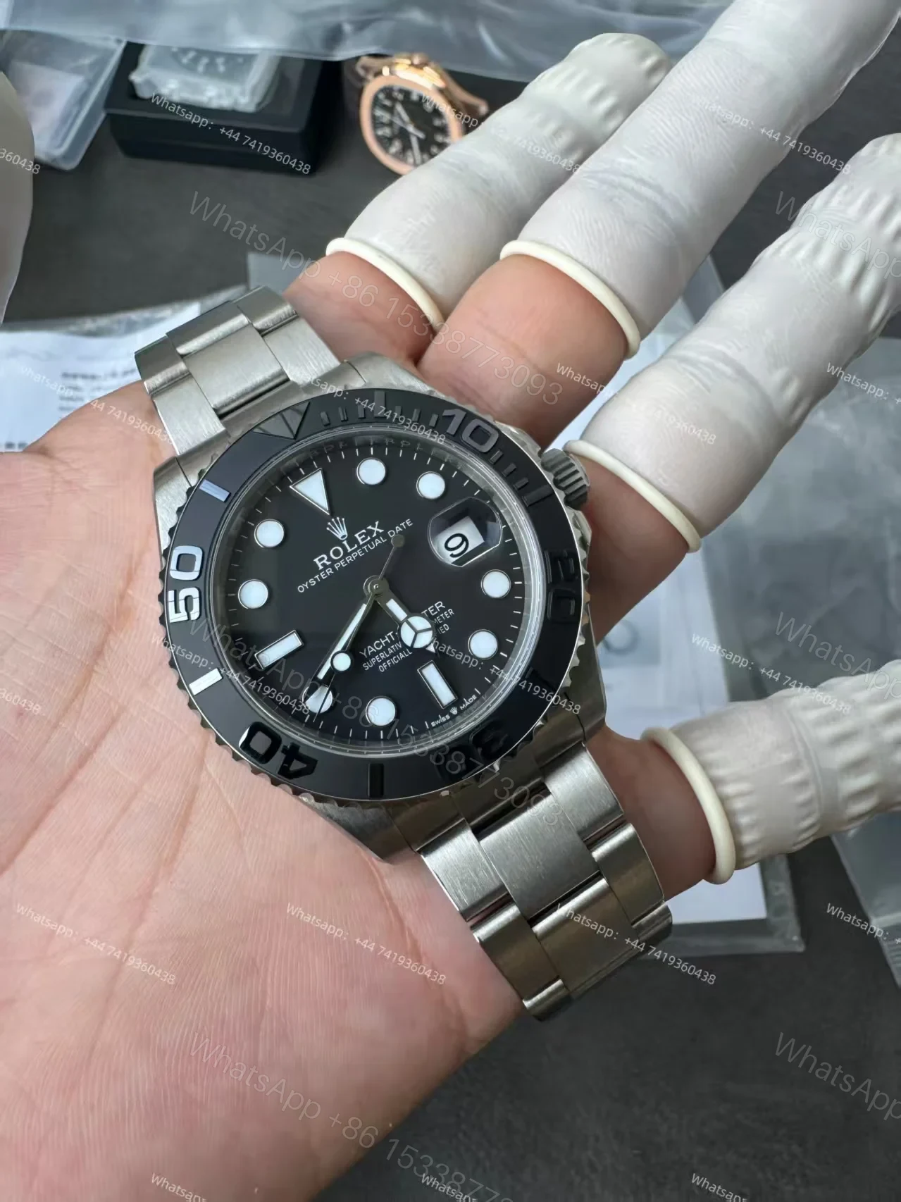 View 22 of Rolex Yacht-Master M226627-0001 1:1 Replica 42MM Titanium 3235 Movement Super Clone Watch