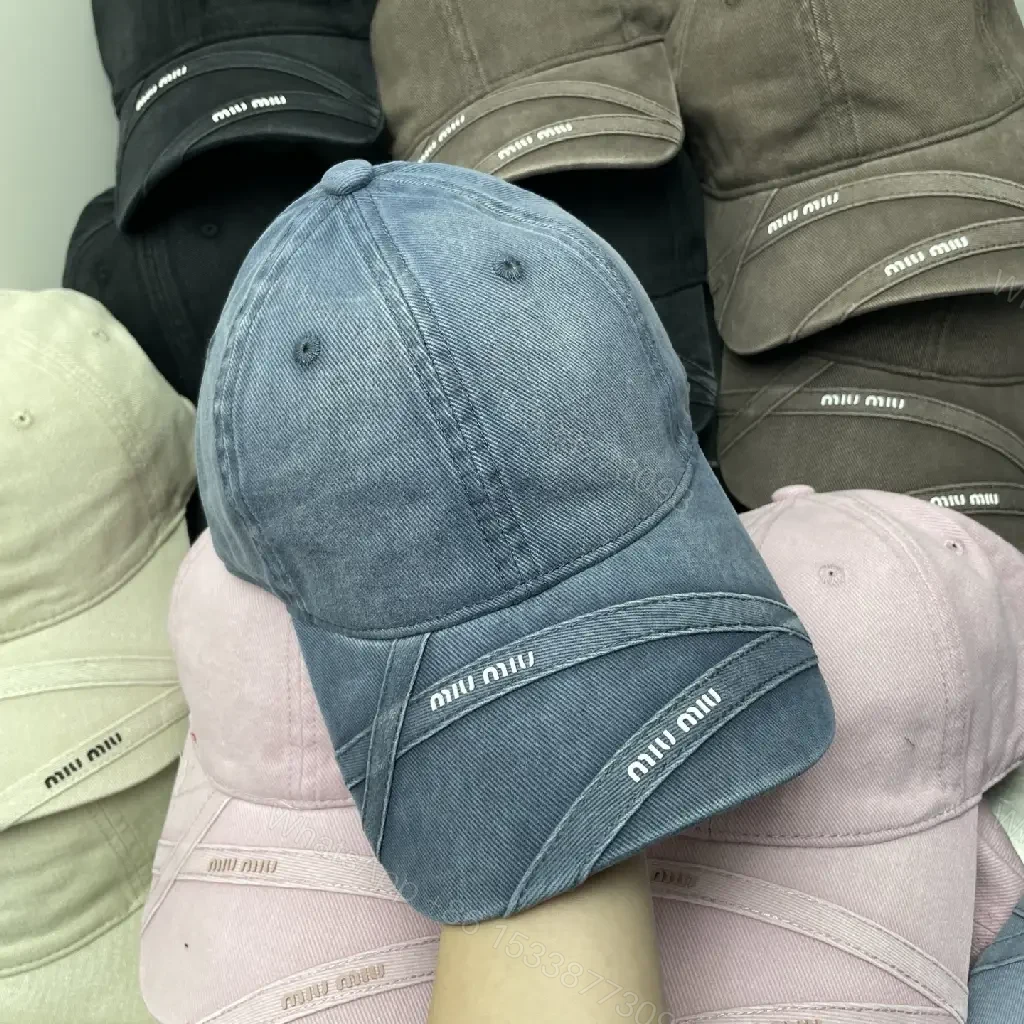 View 5 of Pastel Six-Panel Cap with Curved Brim and Logo Band