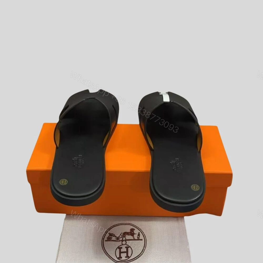 View 3 of Hermes Izmir Sandal Black For Men