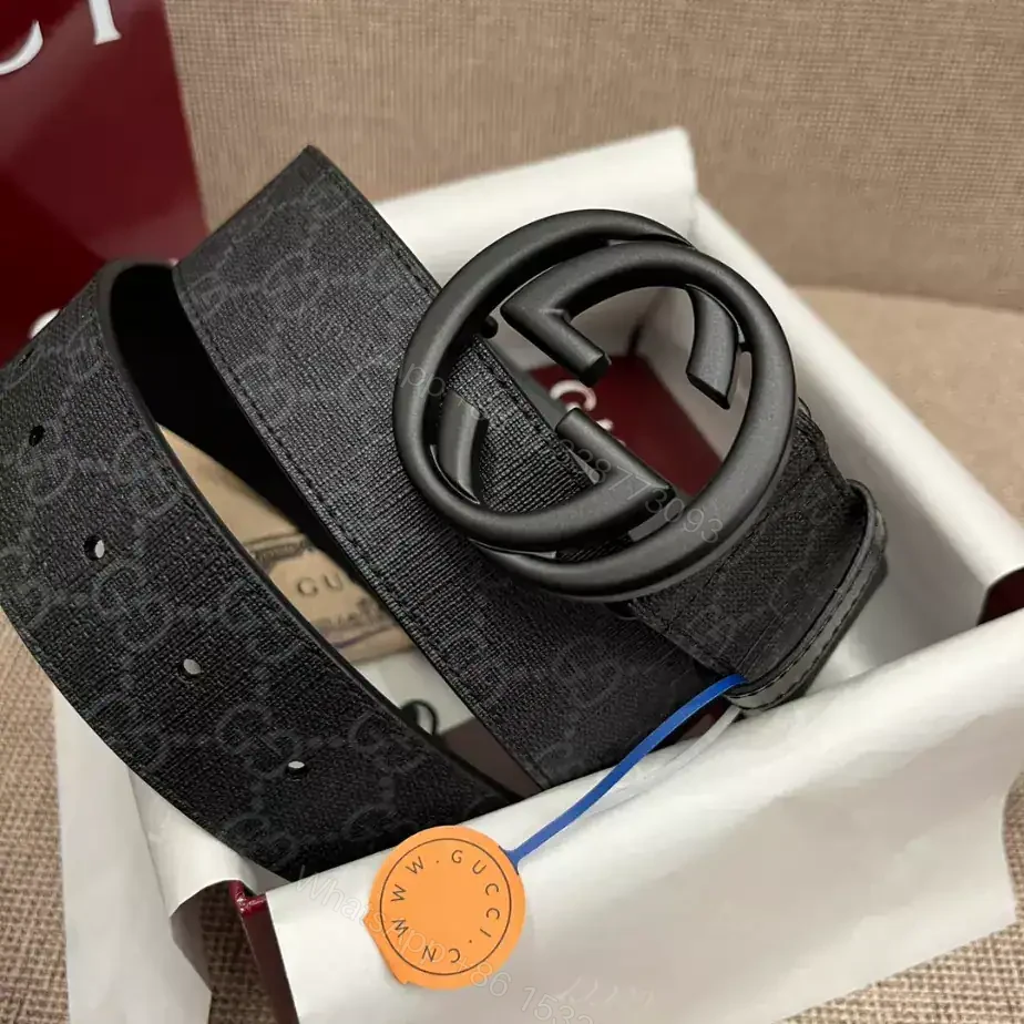 View 2 of GUCCI BELT WITH INTERLOCKING G BUCKLE 4CM – B103