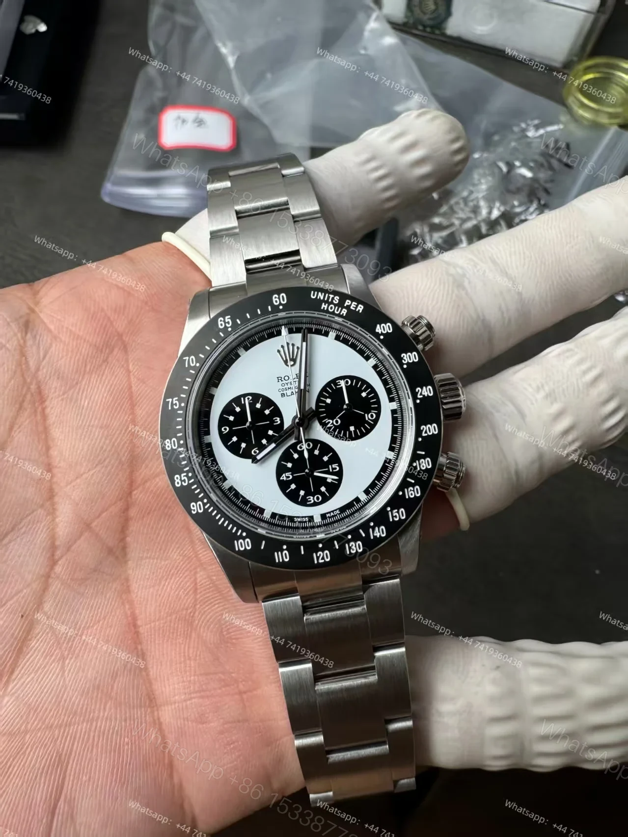 View 8 of Rolex Daytona 116500 Customization Blaken Paul Newman 4130 Movement Best Super Clone