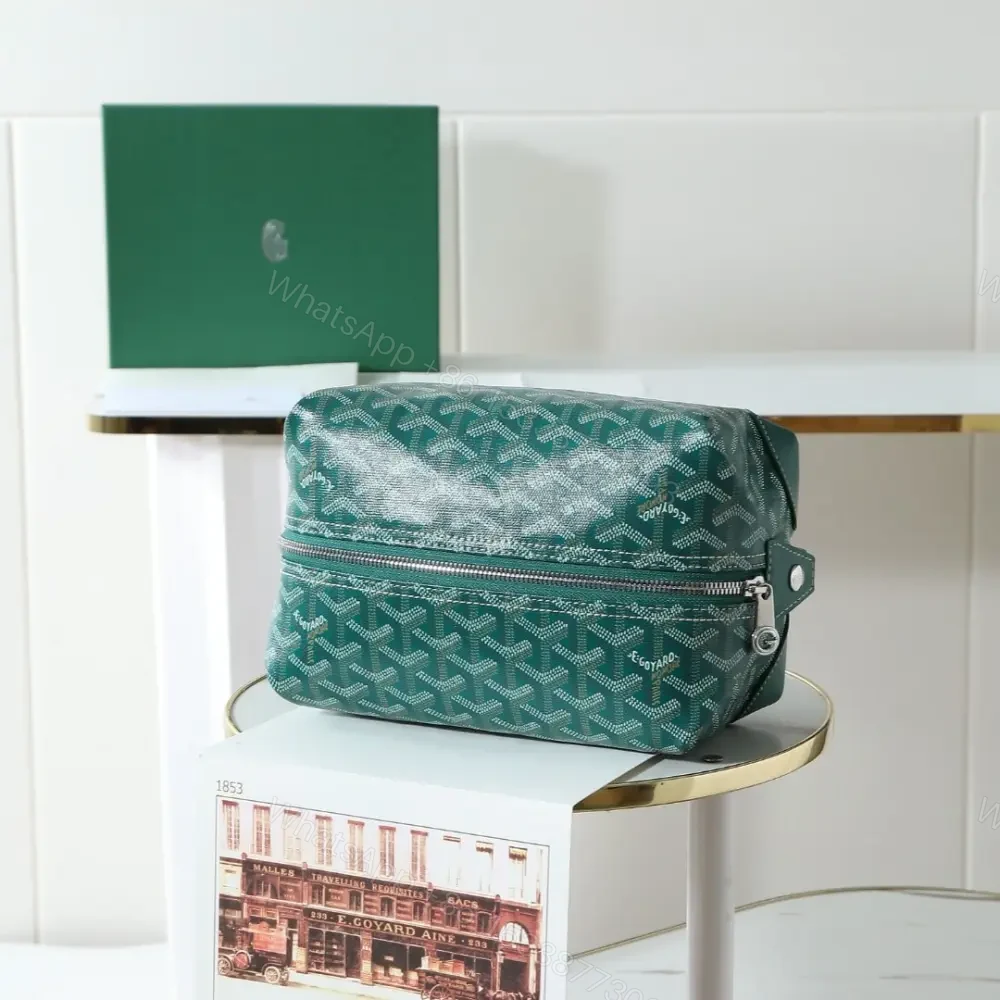 View 2 of 高仿Goyard*BOEING1旅行洗漱包化妝包綠色免檢版
