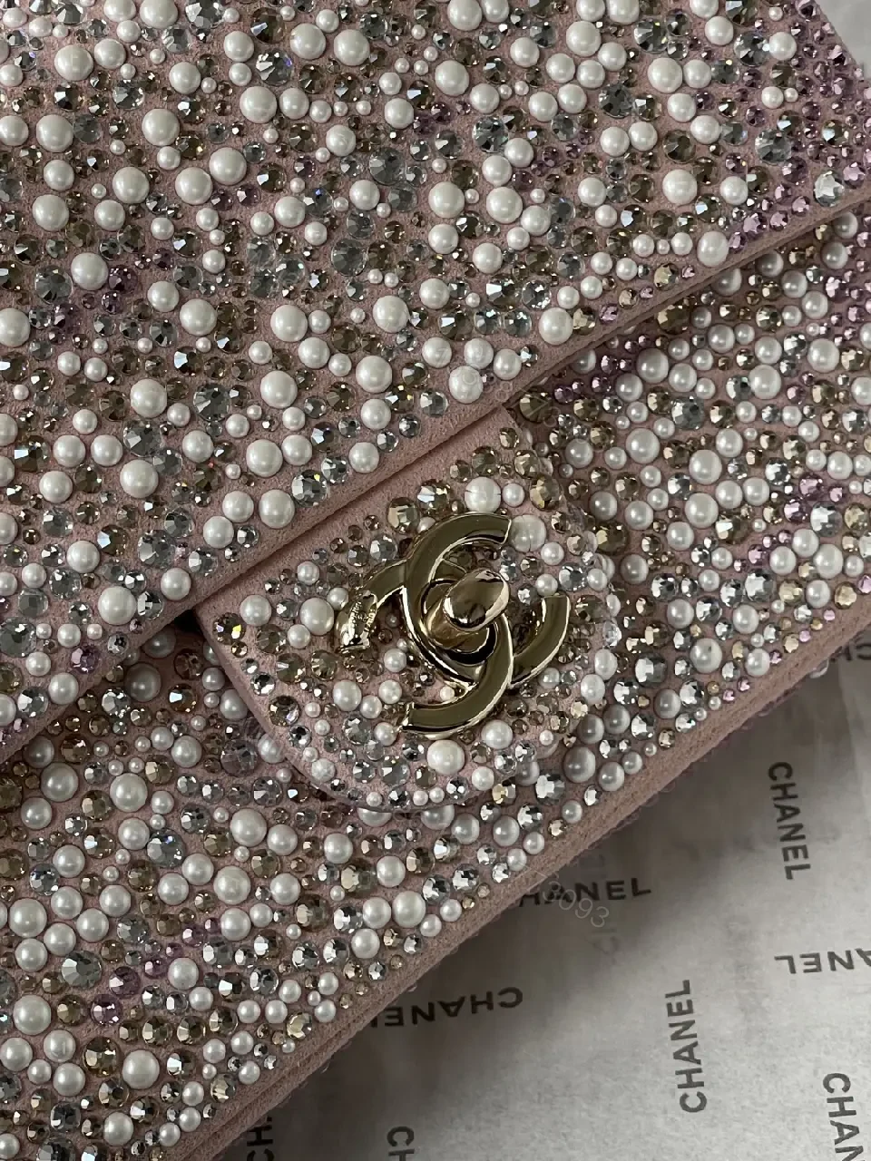 View 10 of Pink Rhinestone Mini Bag – Luxe Sparkle, Versatile chic