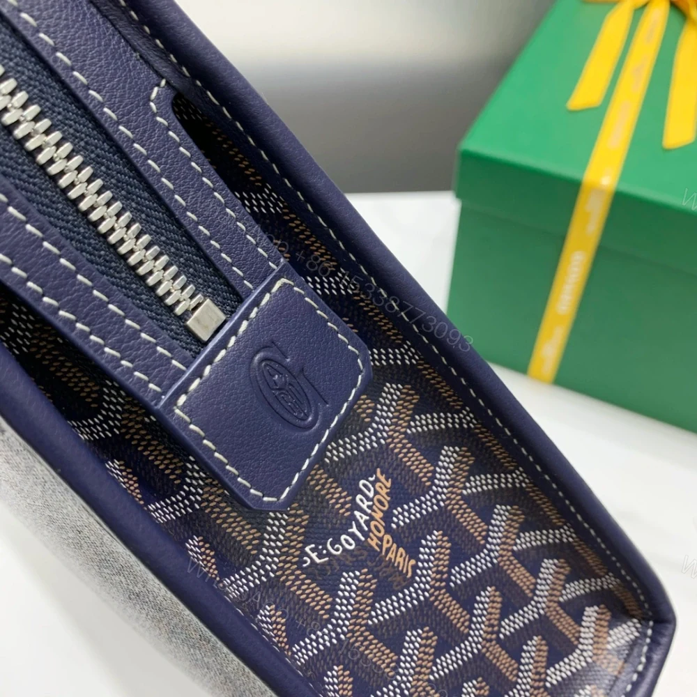 View 3 of 高仿Goyard*JOUVEM3多功能洗漱手拿包深藍大號免檢版