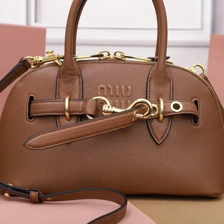 View 5 of 高仿miumiu*Aventure系列5BB169手提包棕色小號免檢版
