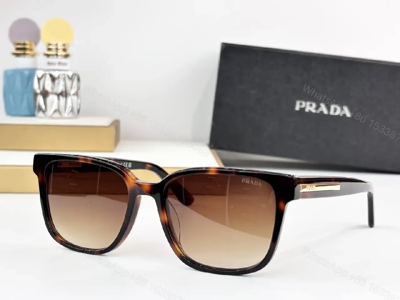 View 2 of Bold-Frame Acetate Sunglasses: Modern Luxury, UV Protection