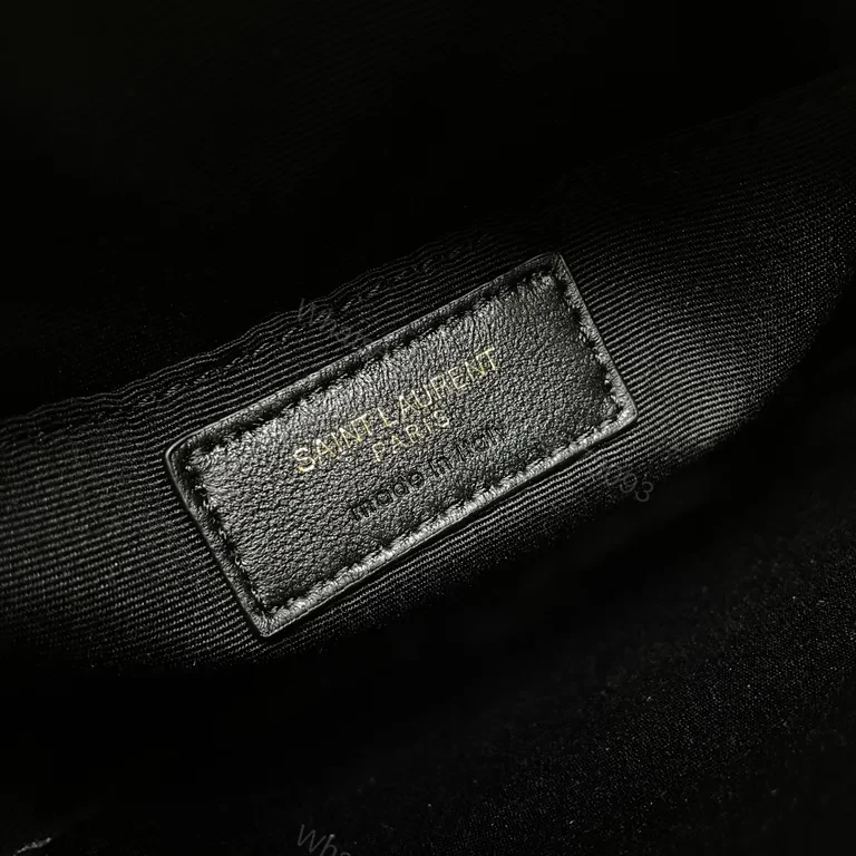 View 3 of Chic Quilted Round Crossbody Bag â€“ YSL Accent, Luxe