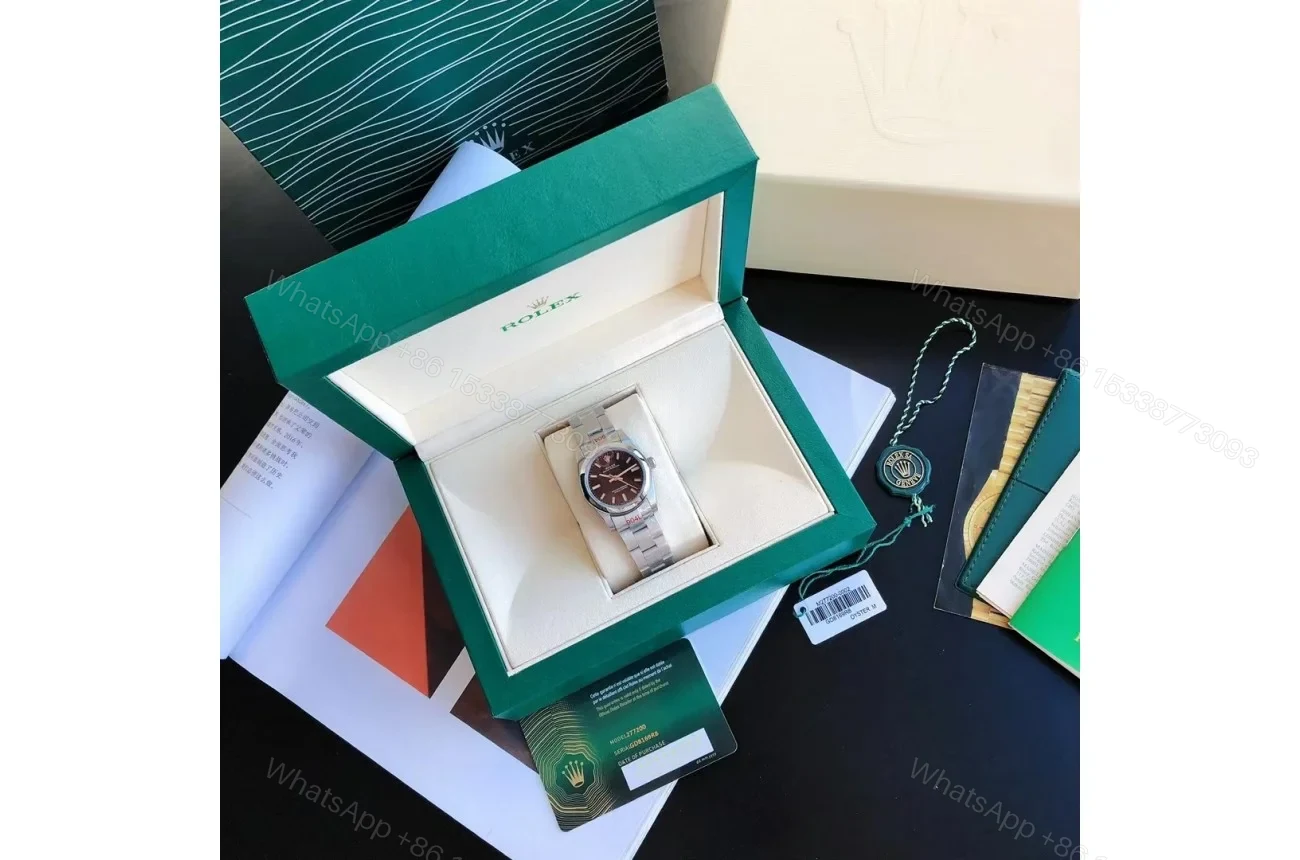 View 3 of Replica Rolex Oyster Perpetual SS/SS Black/Stk 31/41 mm