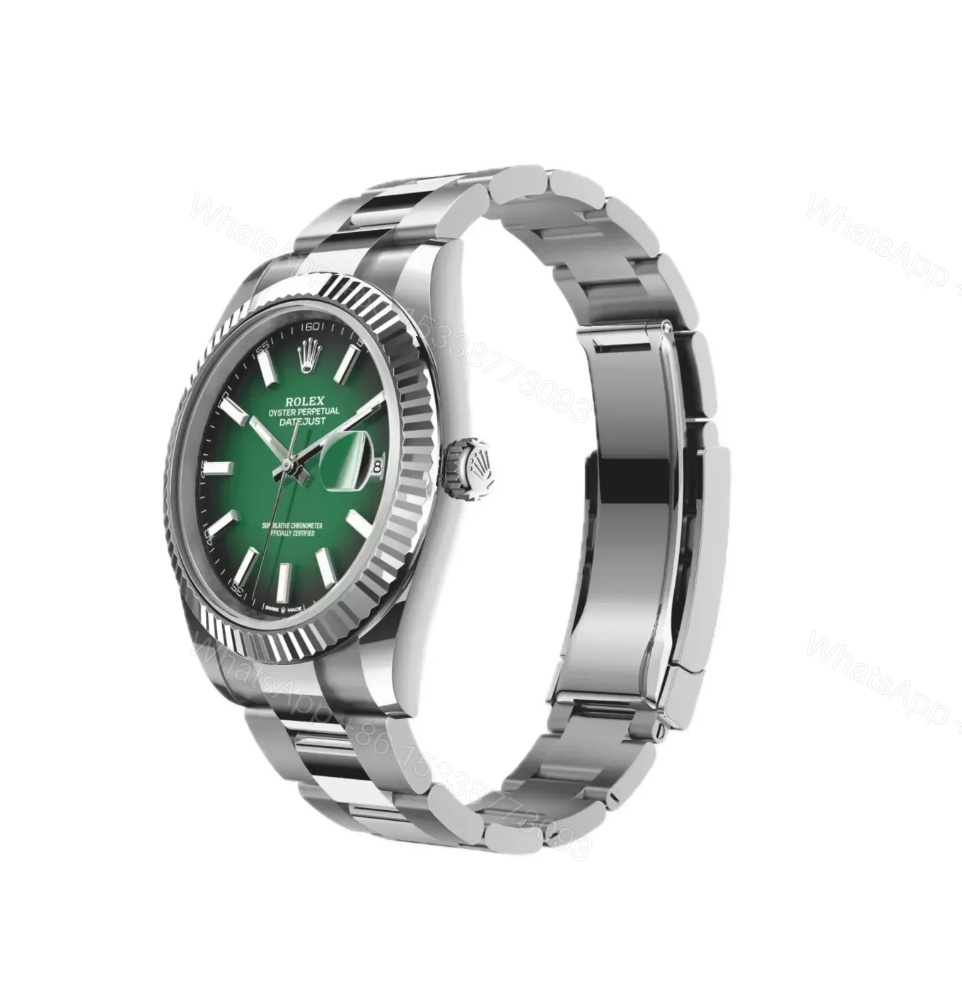 View 2 of Rolex Datejust 41 Green Ombré Dial (2026) Oyster