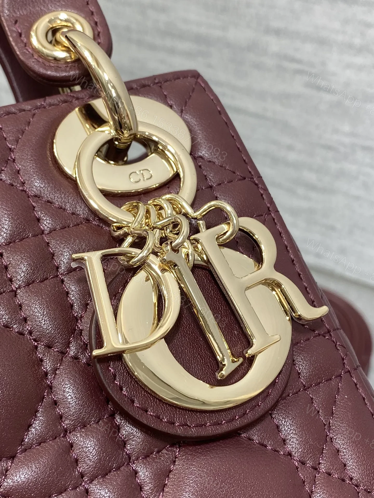 View 4 of Christian Dior Mini Lady Dior bag Gold hardware
