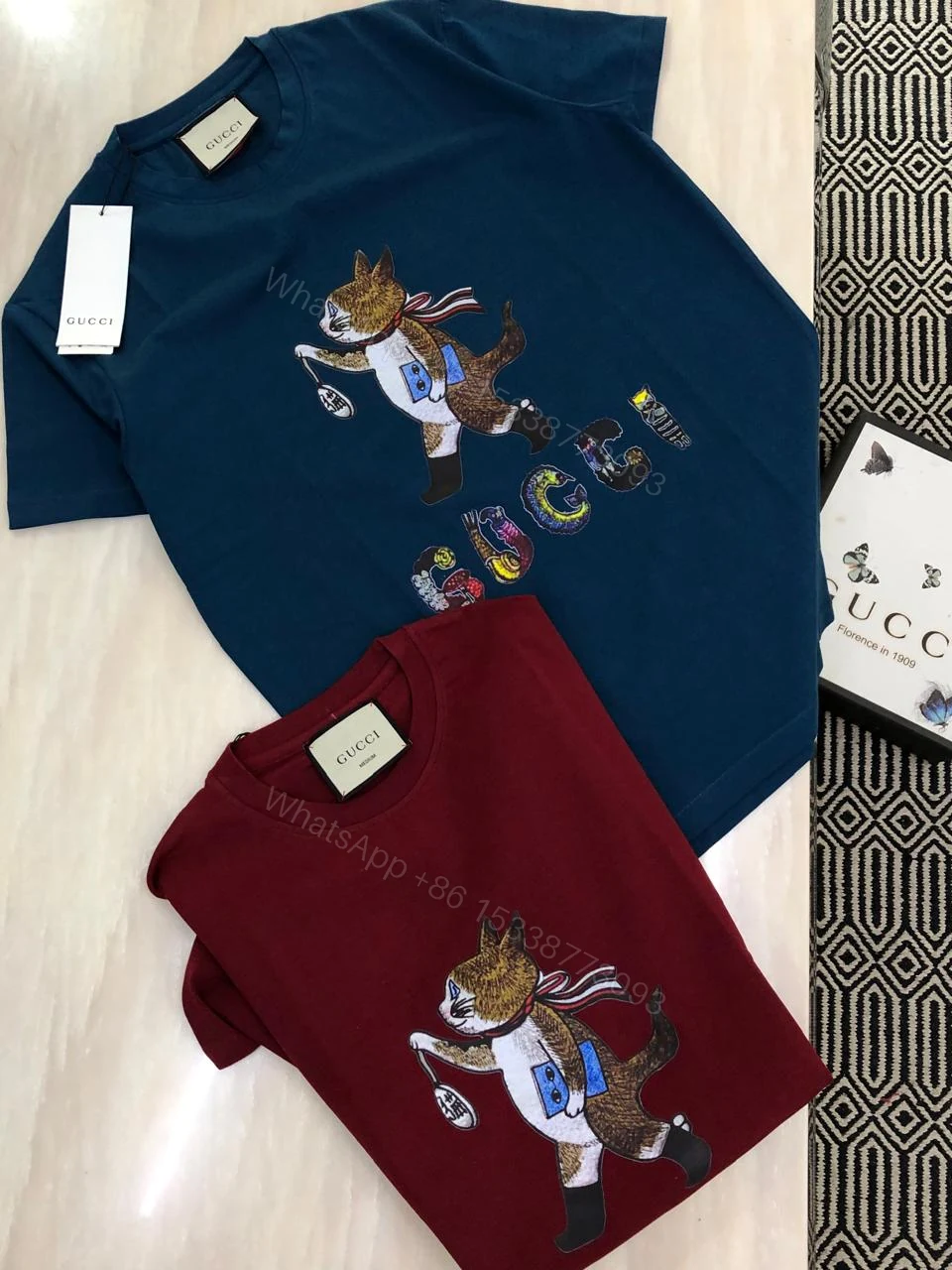 View 9 of FIRST COPY GUCCI VERY PREMIUM ROUND NECKS T-SHIRT