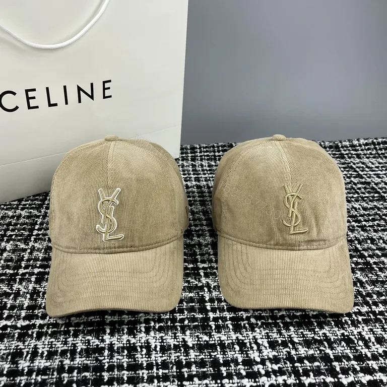 View 3 of Corduroy YSL-Inspired Cap: Subtle Luxury, All-Day Comfort