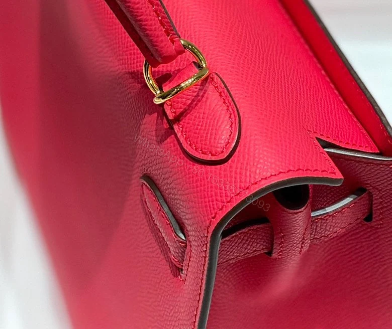View 4 of KELLY 25CM IN ROSE TYRIEN EPSOM GOLD HARDWARE