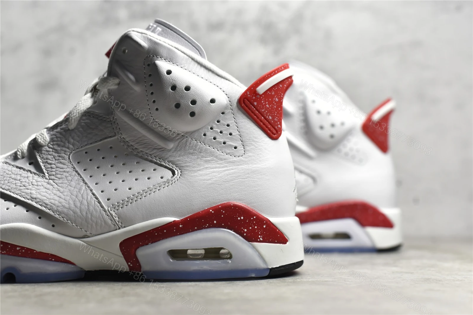 View 4 of Air Jordan 6 Retro Red Oreo Replica