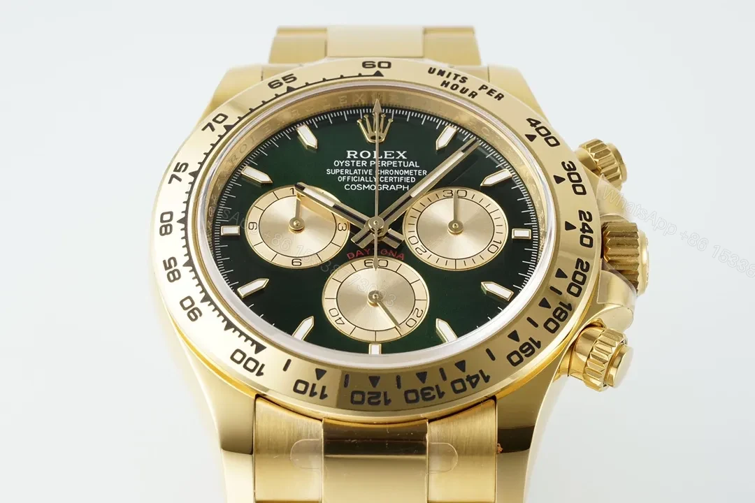 View 4 of GS Factory Clean Factory APS Daytona Gold Green Dial Watch