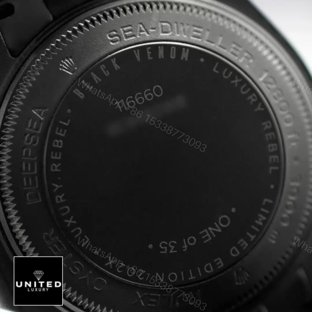 View 9 of Rolex Deepsea Sea-Dweller Black PVD 116660 D-Blue Oyster Replica