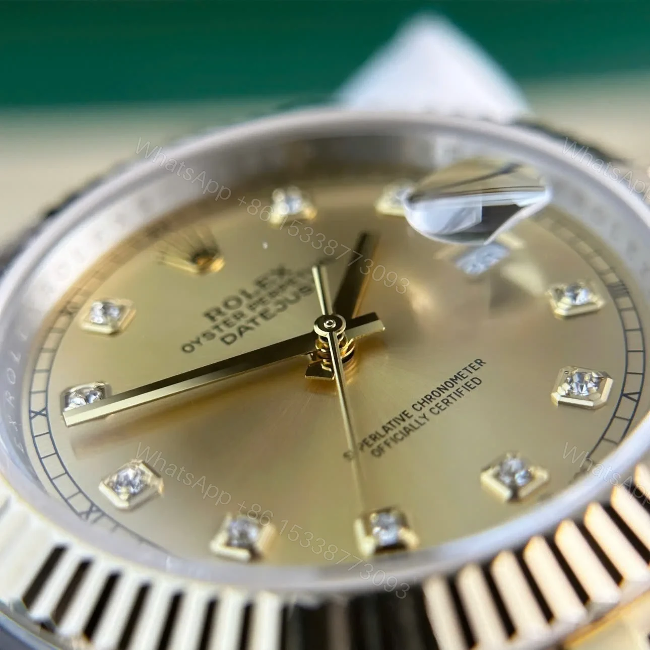 View 5 of Rolex Datejust Champagne Diamond Dial 126333-0012 41 mm