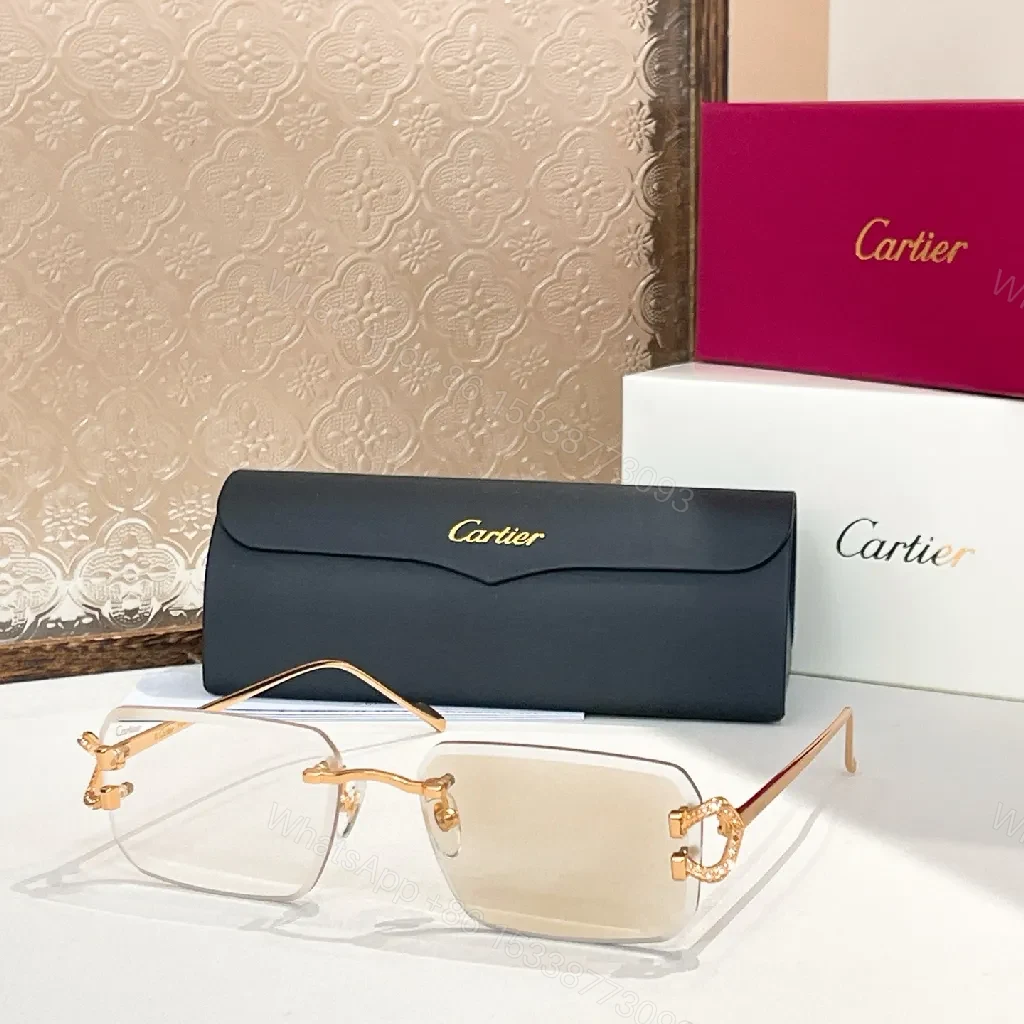 View 3 of Rose-Gold Titanium Sunglasses Case & Frames: Subtle Luxury