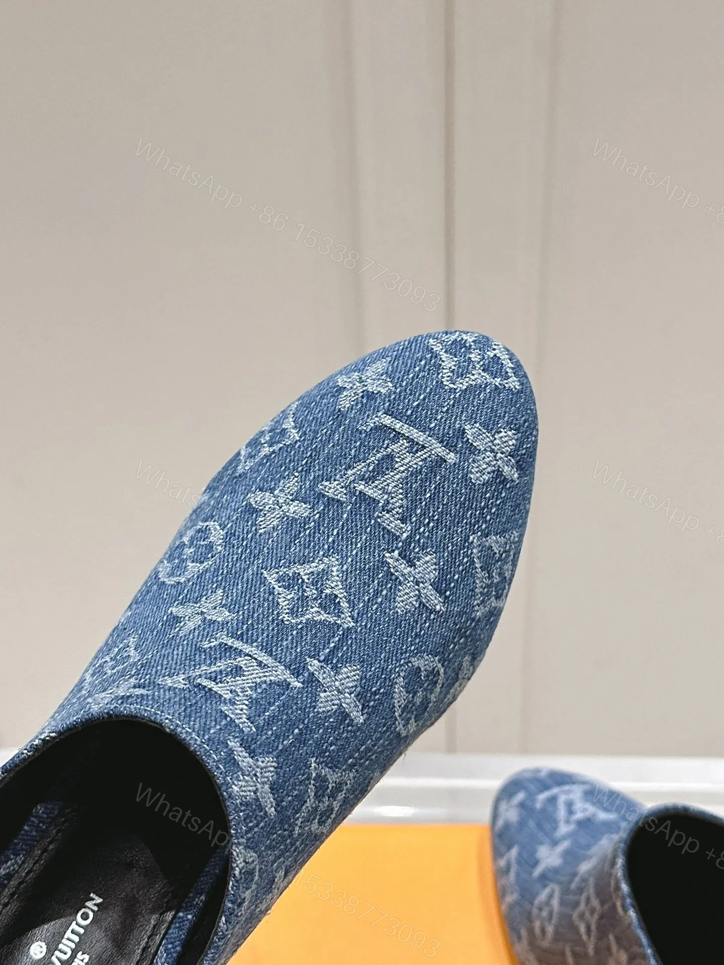 View 2 of LV Women Blue Denim Mules