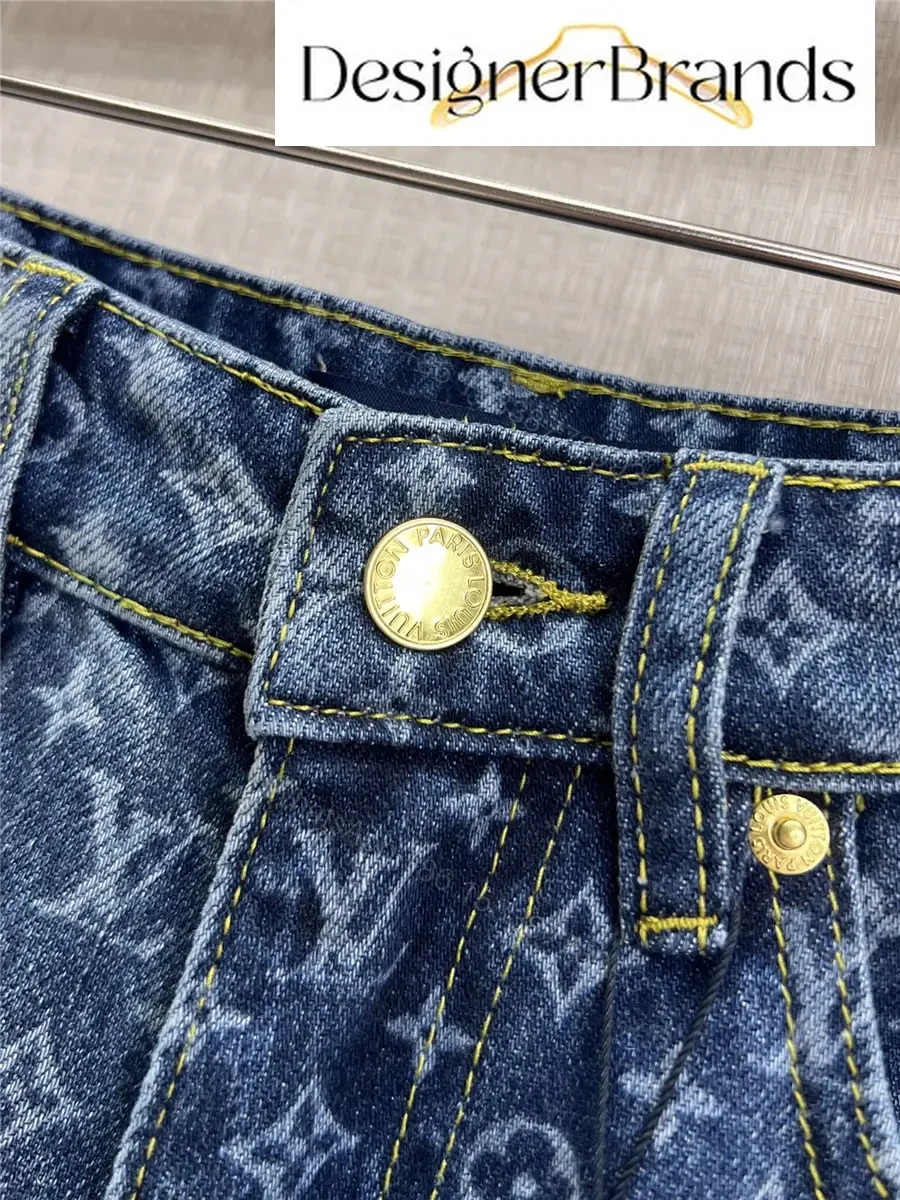 View 6 of Louis Vuitton Monogram Print Straight-Leg Jeans