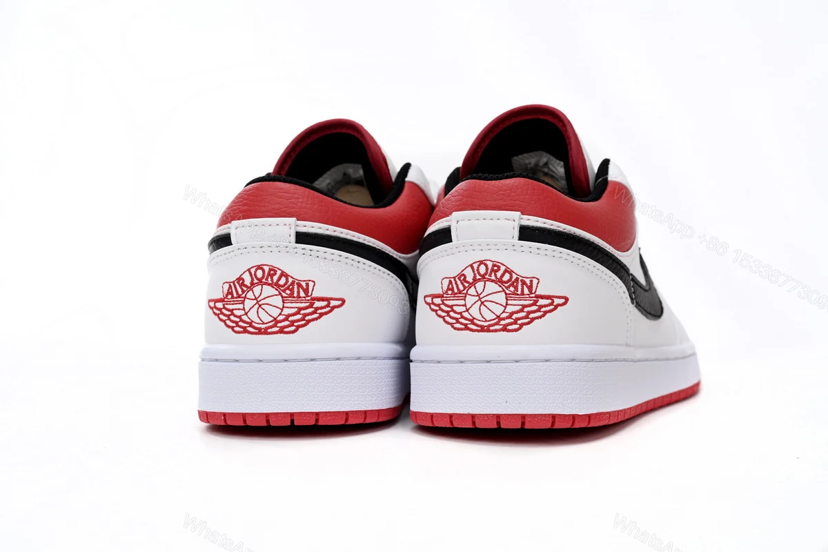 View 6 of Air Jordan aj1 Low White Red Chicago 553558-118