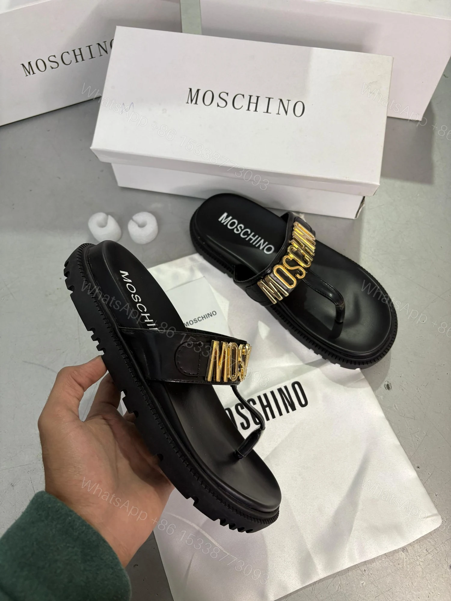 View 3 of First Copy Moschino Luxury Flats for Women