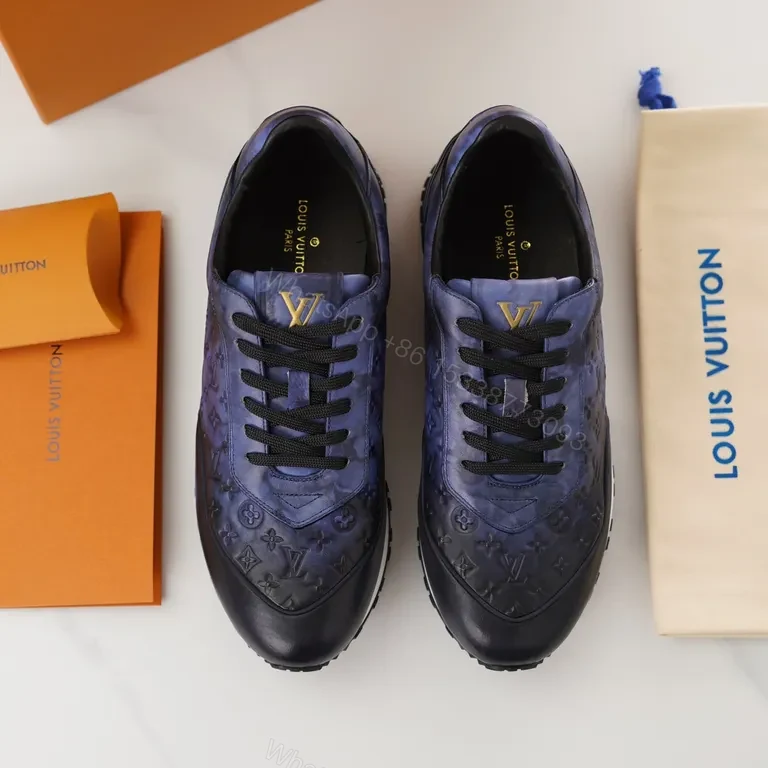 View 9 of Midnight Monogram Luxe Sneaker: LV Textured Leather Comfort