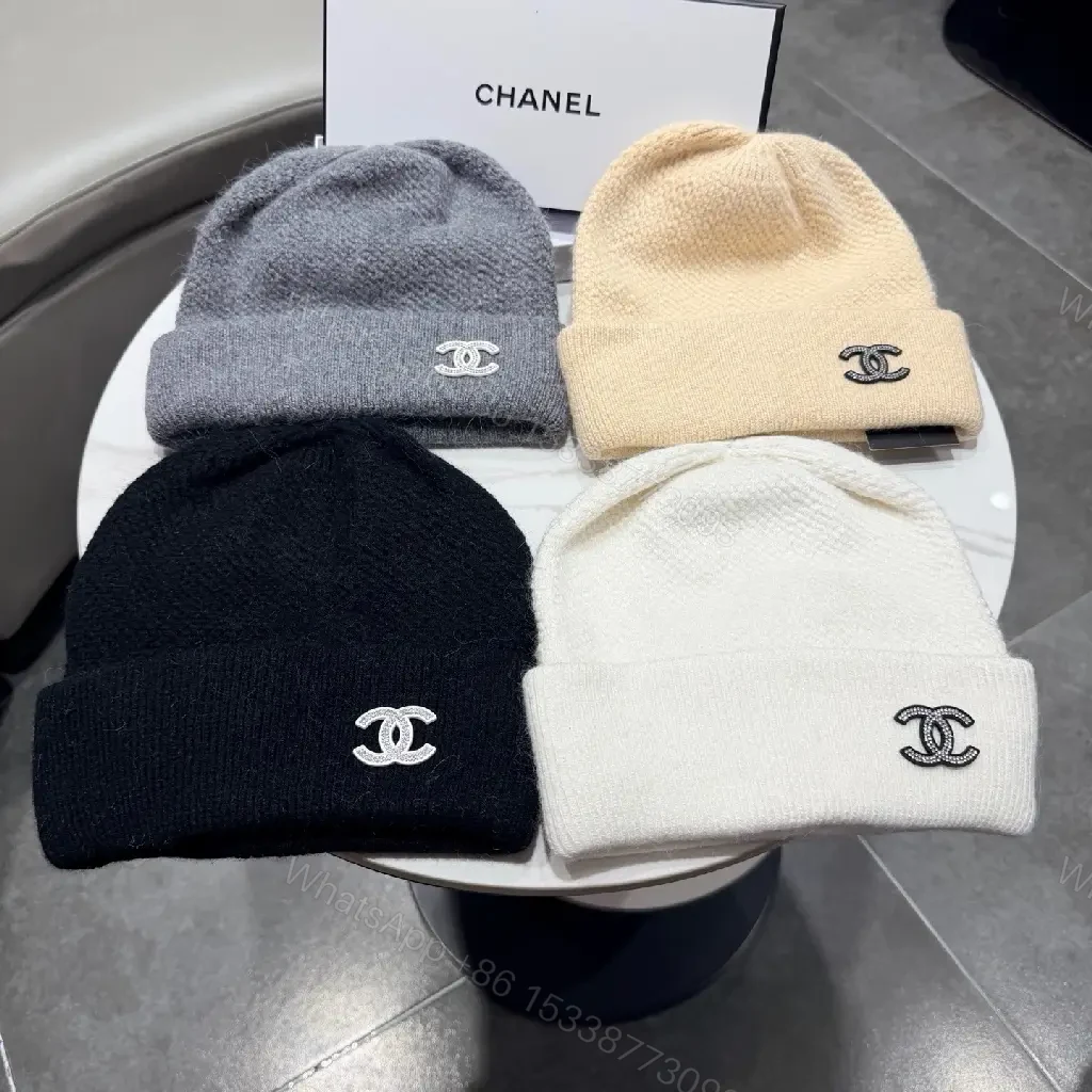 View 7 of Neutral Knit Beanie: Subtle Logo, Midweight Warmth, Classic Cuff