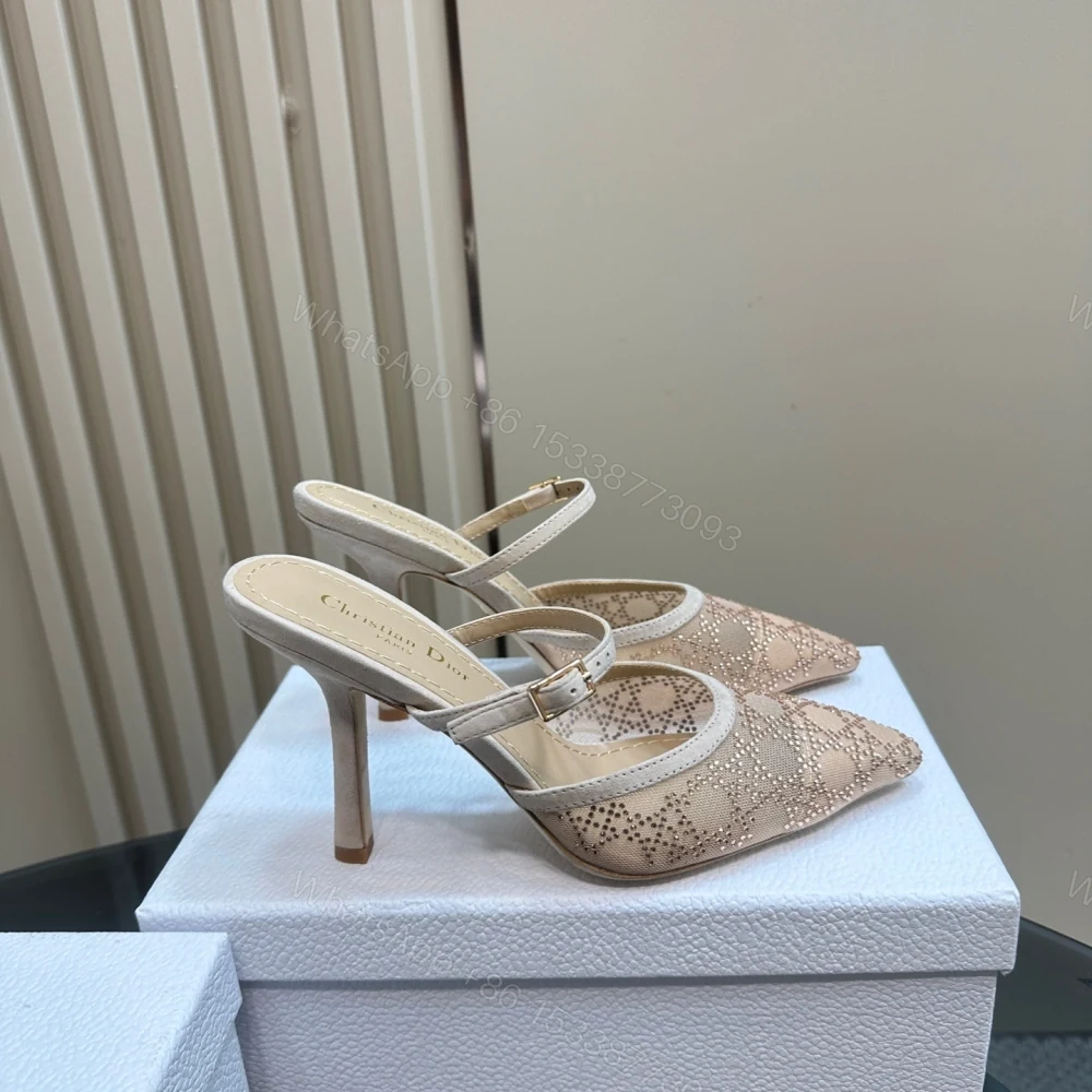 View 4 of 高仿Dior*Capture系列KCV296尖頭塔扣高踭鞋10CM裸色免檢版