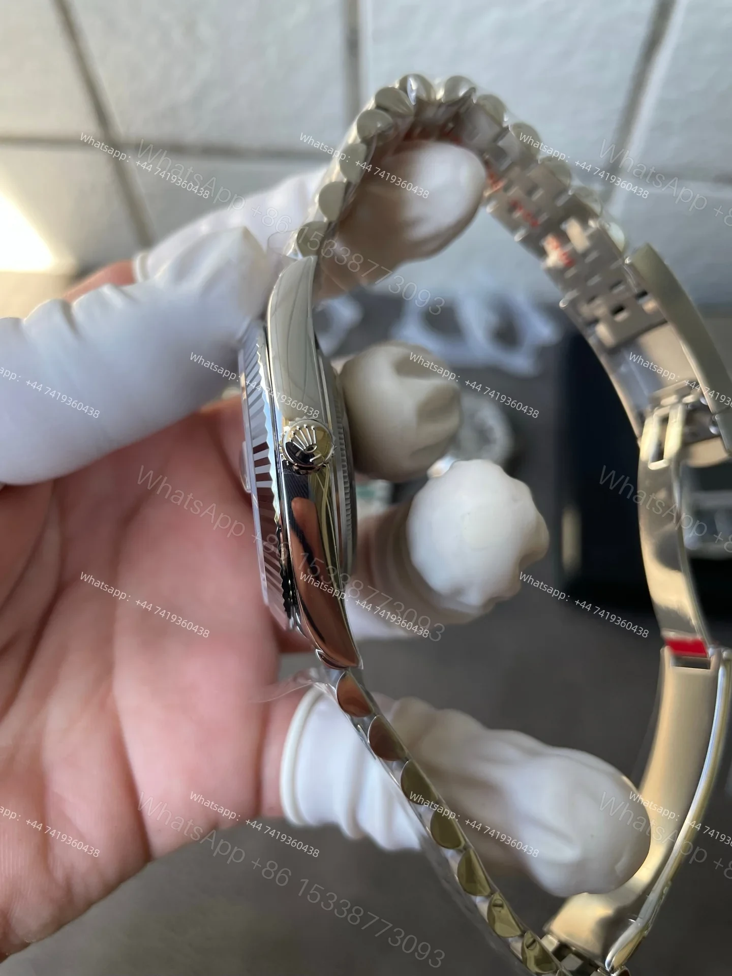 View 7 of Rolex Datejust M126334-0014 1:1 Replica Grey Dial Jubilee 41MM 3235 Movement Super Clone Watch