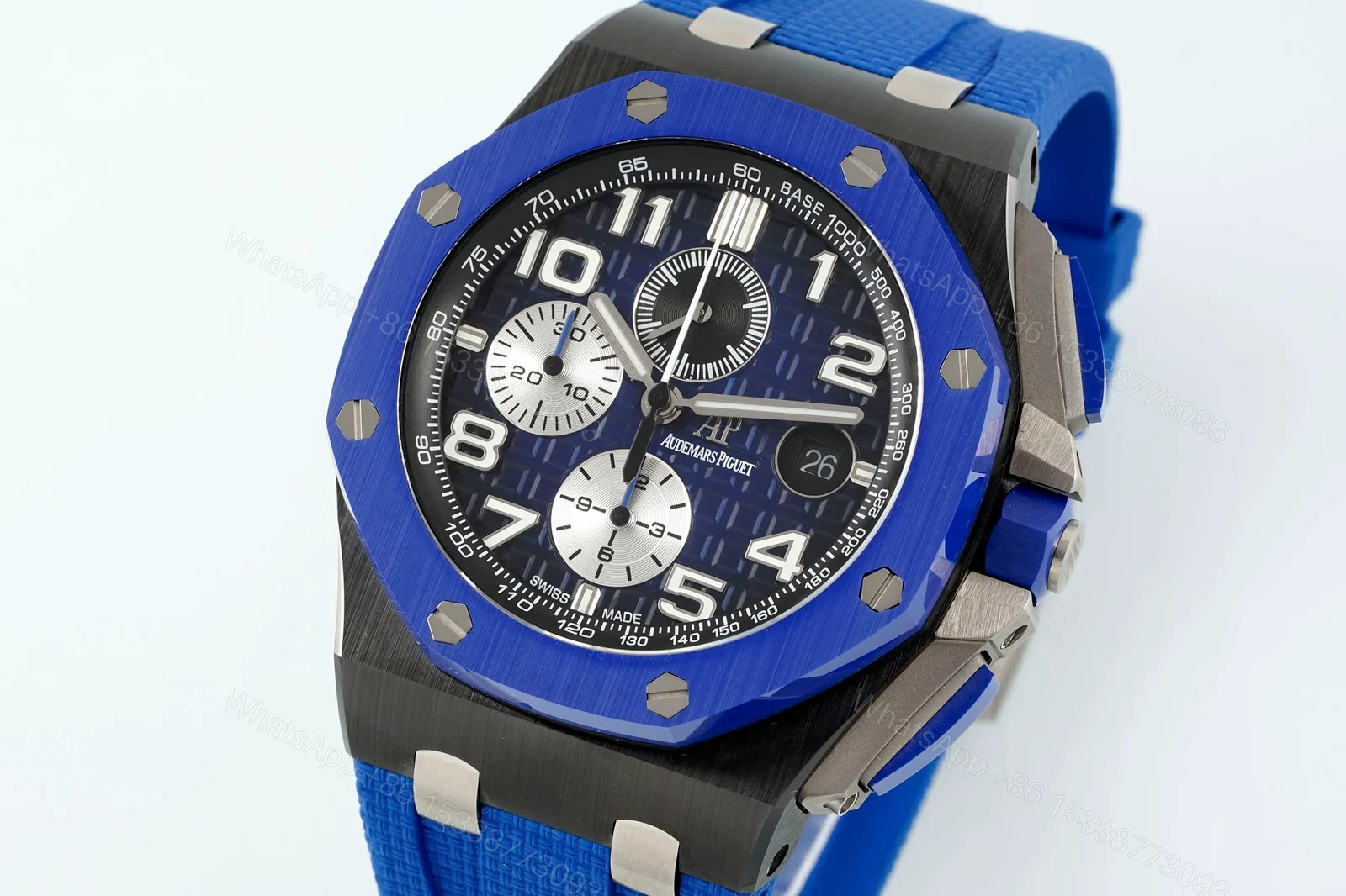 View 3 of AP Ceramic Chronograph Black Case Blue Dial Strap 2026 APJ-26400-CER-BLU