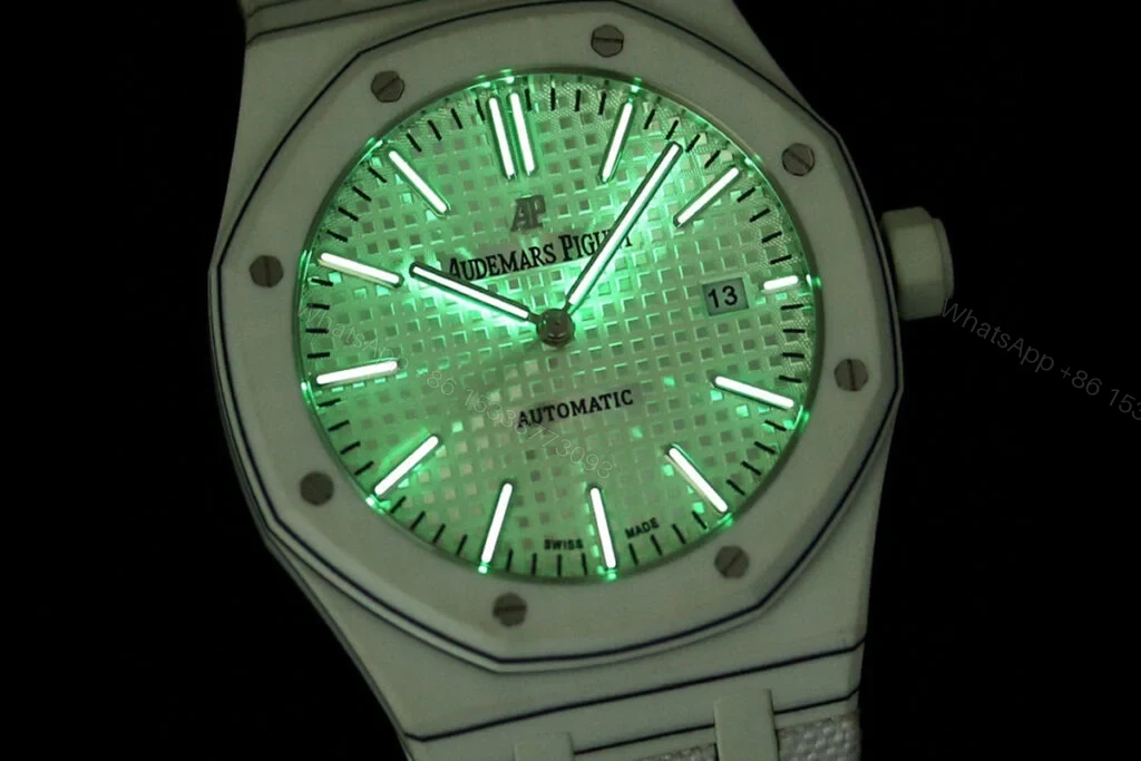 View 8 of Replica AP Royal Oak White Carbon White Dial 41mm
