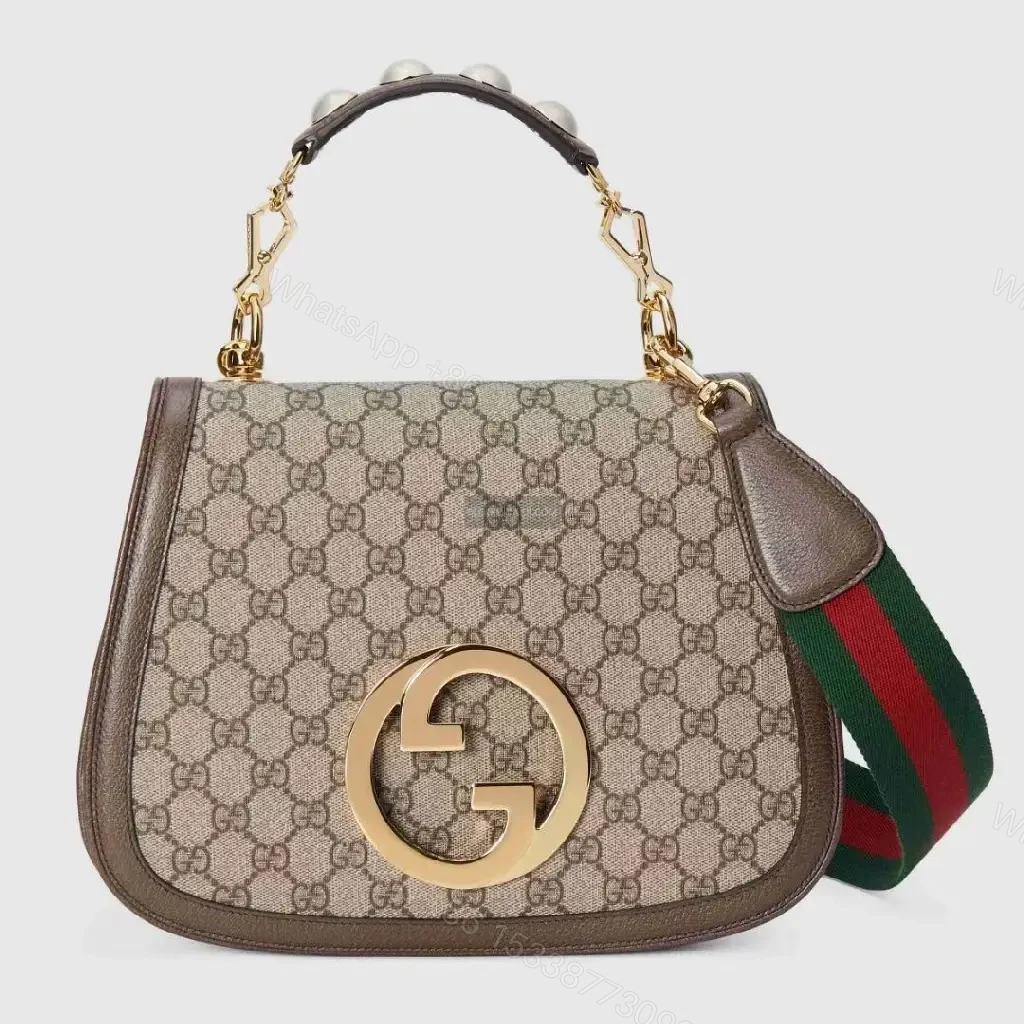 View 7 of Gold Hardware GG Supreme Shoulder Bag - Everyday Luxury Tote