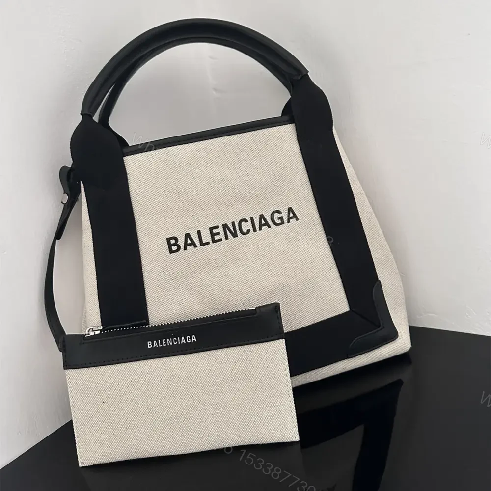View 3 of 高仿BalenciagaNavyCabas帆布Tote包26CM