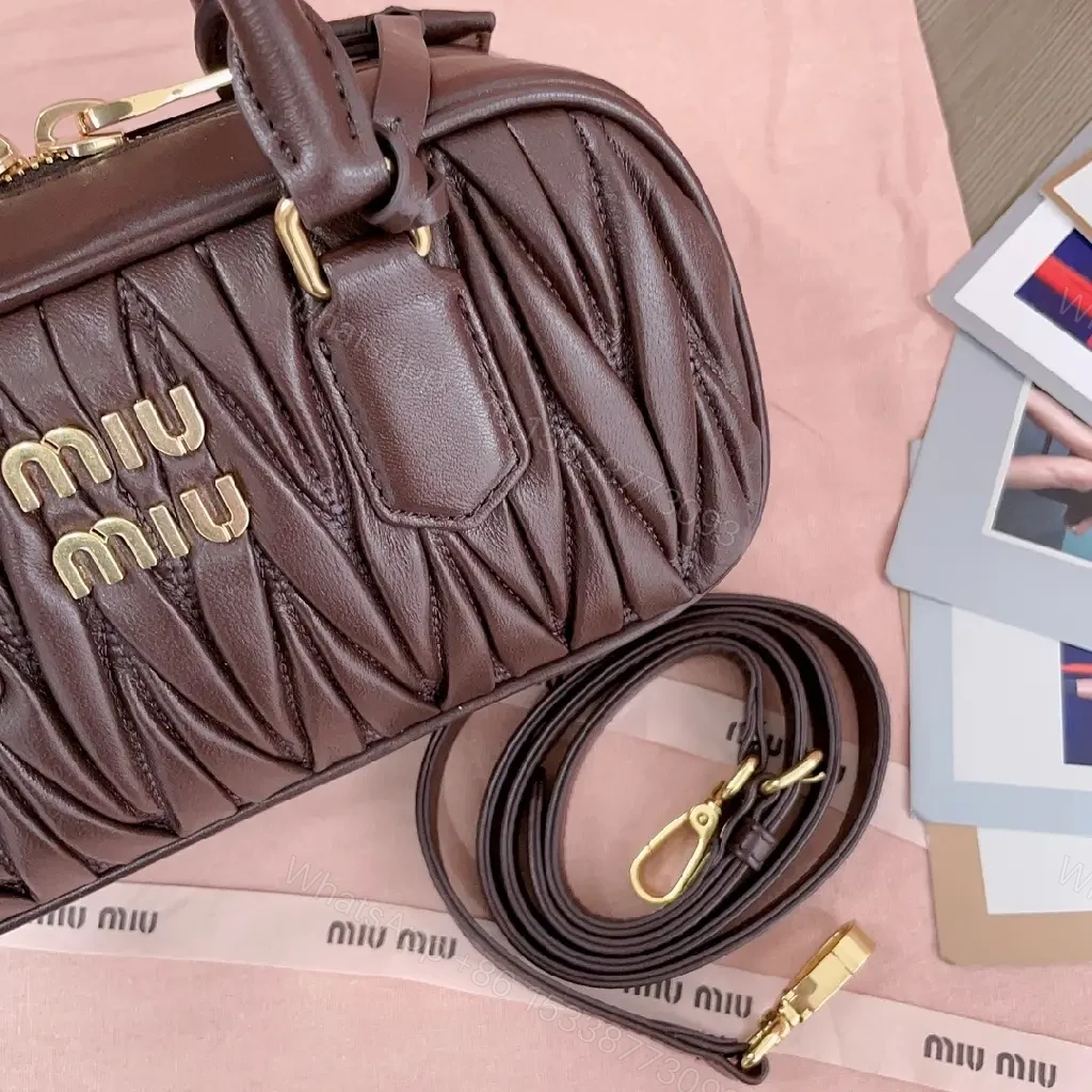 View 5 of Chic Quilted Leather Satchel with Gold Hardware