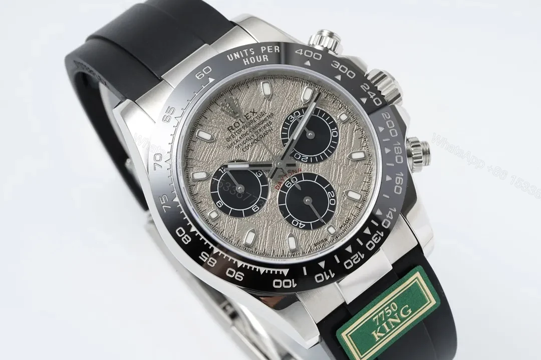 View 2 of RM Factory Clean Factory KING Daytona Watch – Silver, Chronograph
