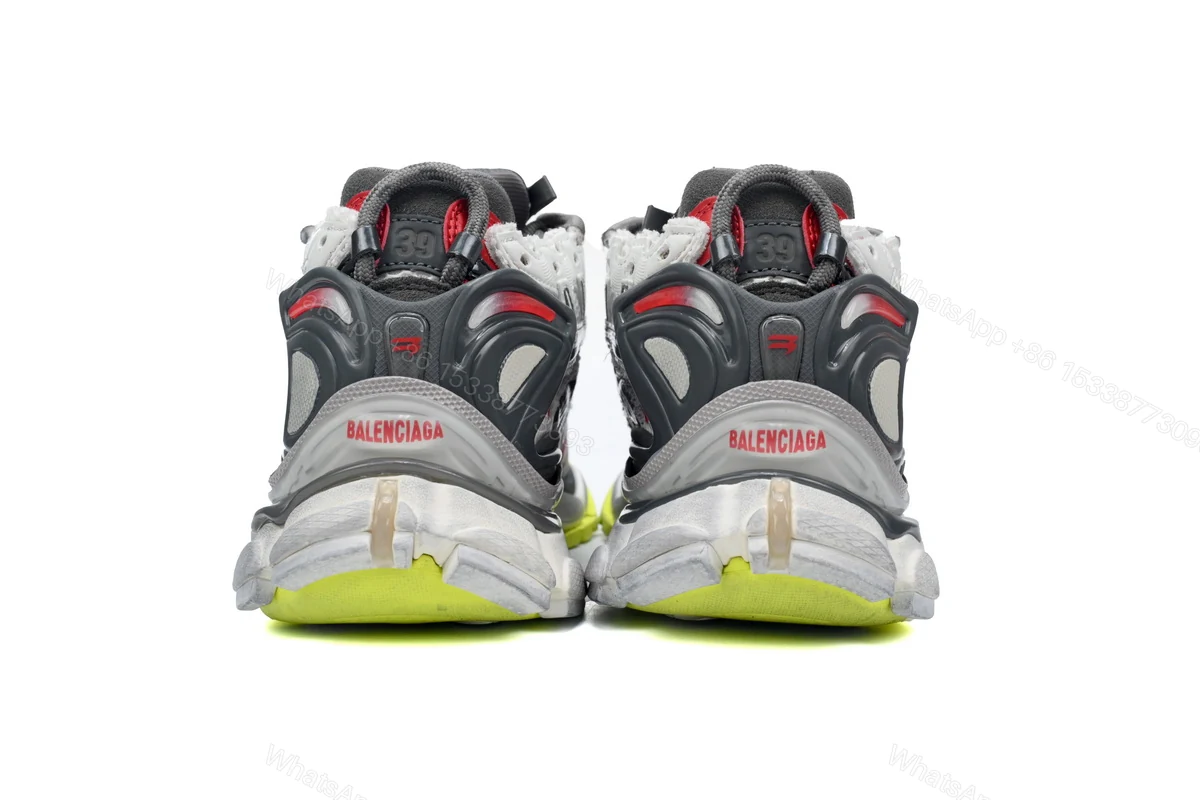 View 3 of Balenciaga Runner White Black and Red 677402 W3RB2 9167