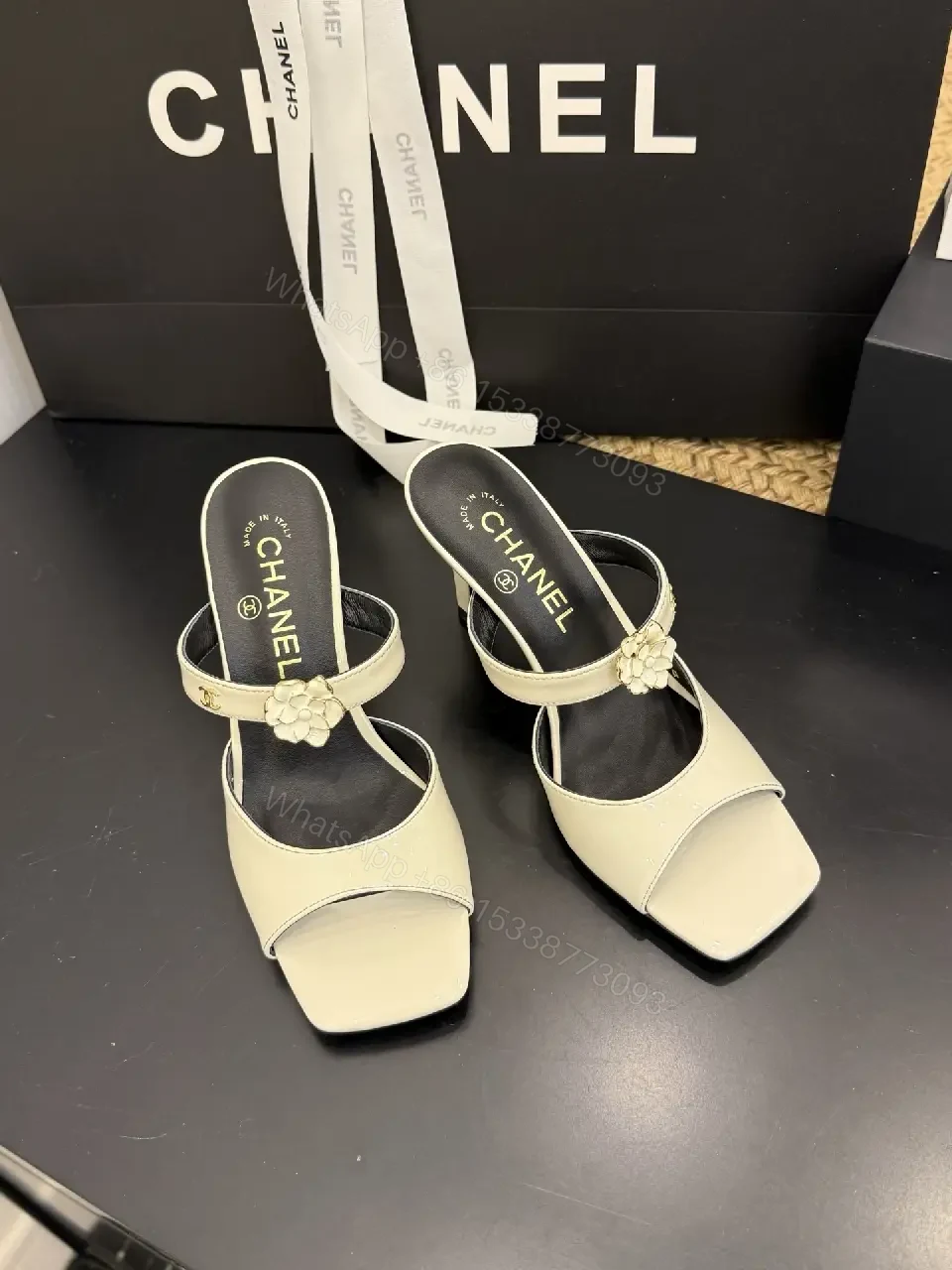View 2 of Beige Leather Strappy Sandals: Modern Luxury, Comfort Crucial