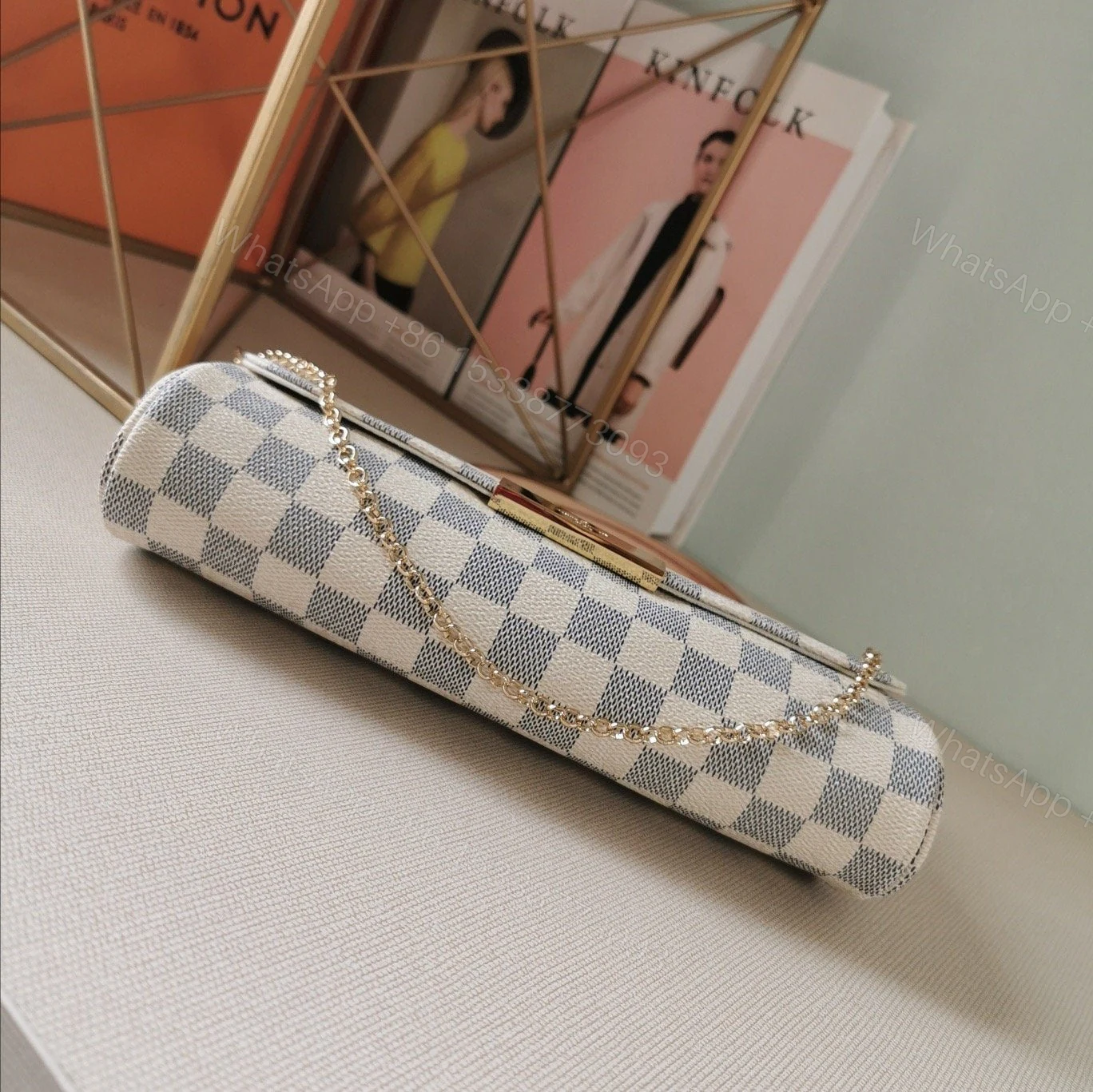 View 8 of Louis Vuitton Favorite mm Damier Azur