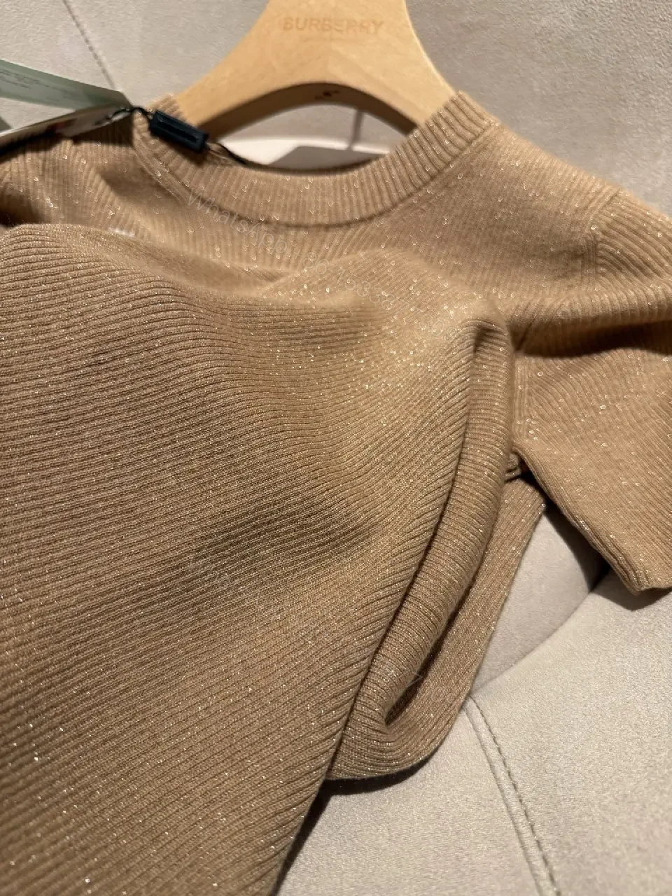 View 3 of Textured Luxe Knit Tee – Elevated Signature, Everyday Comfort