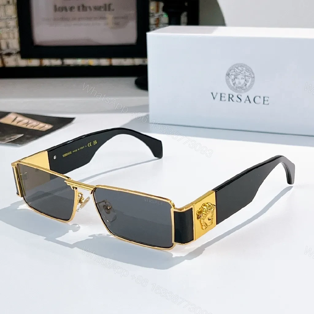 View 8 of Gold-Frame Shield Sunglasses: Bold Luxe, Modern Visage
