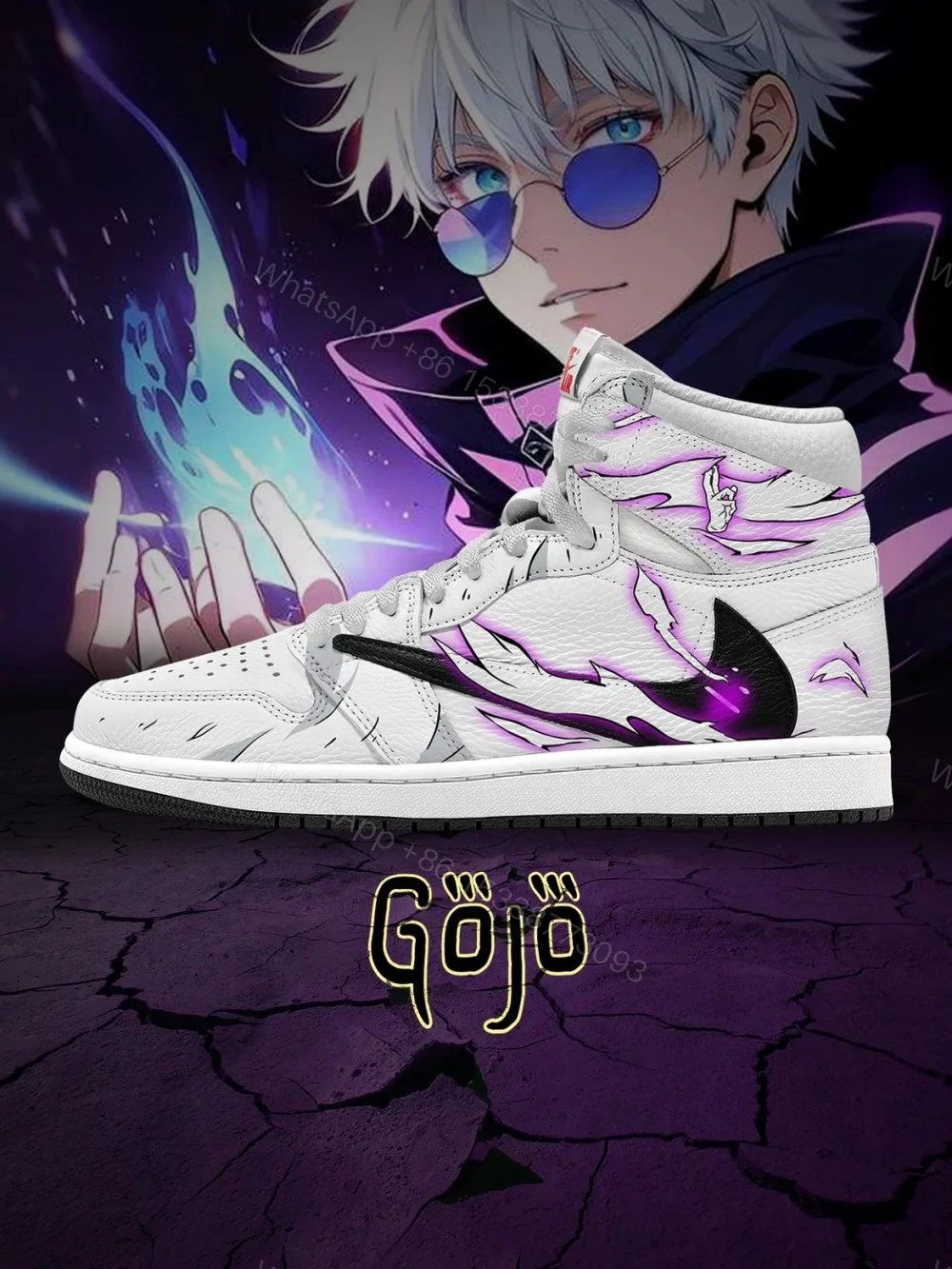 Satoru Gojo V.6 Custom TS High Jordan 1 — view 1
