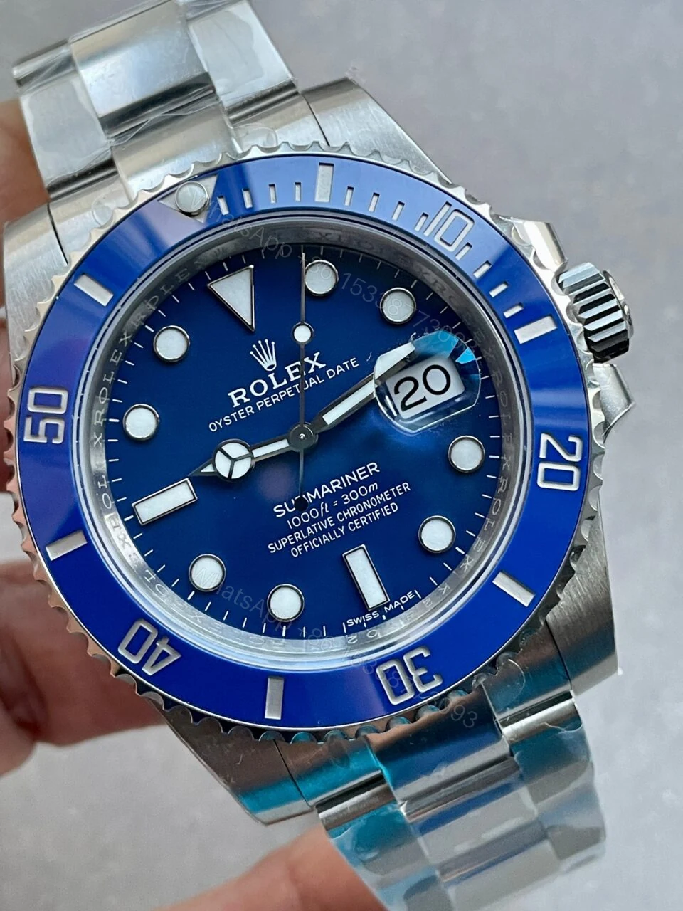 View 5 of VSF FACTORY 1:1 Rolex Submariner 116619 LB Best Edition Blue Ceramic 904L Steel VS3135