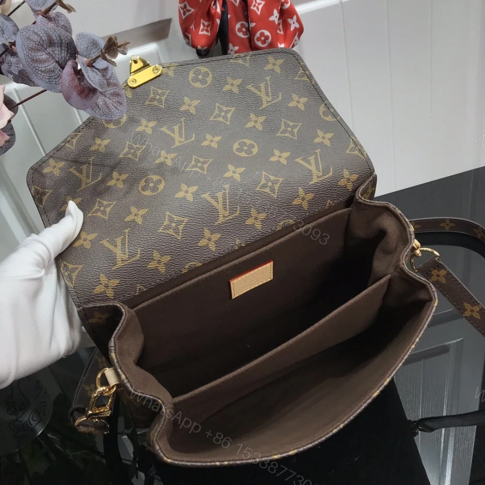View 9 of Louis Vuitton Pochette Métis Monogram Canvas Brown 25Cm M44875