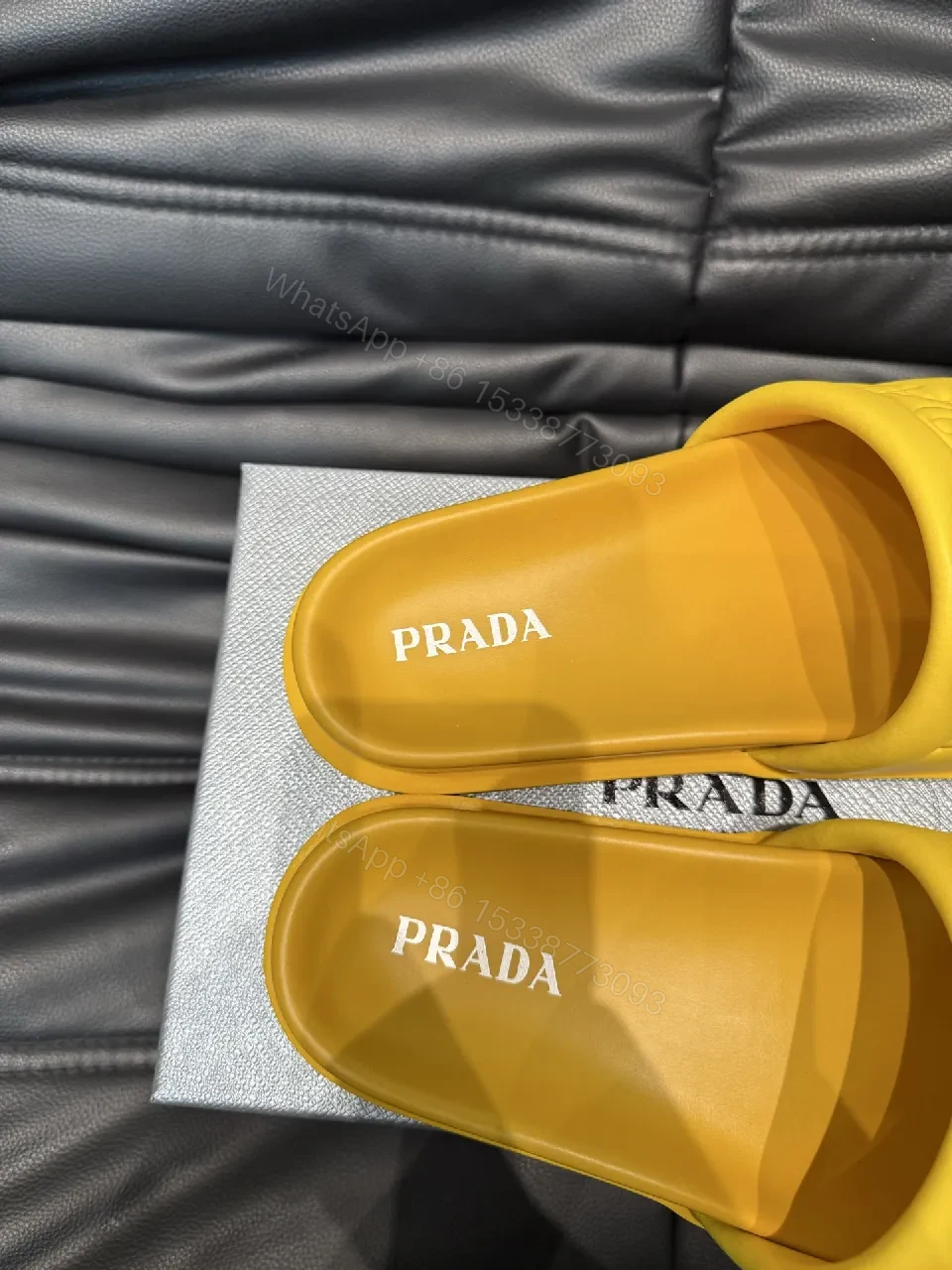 View 5 of Vivid Yellow Slide Sandals – Minimalist Luxury Comfort