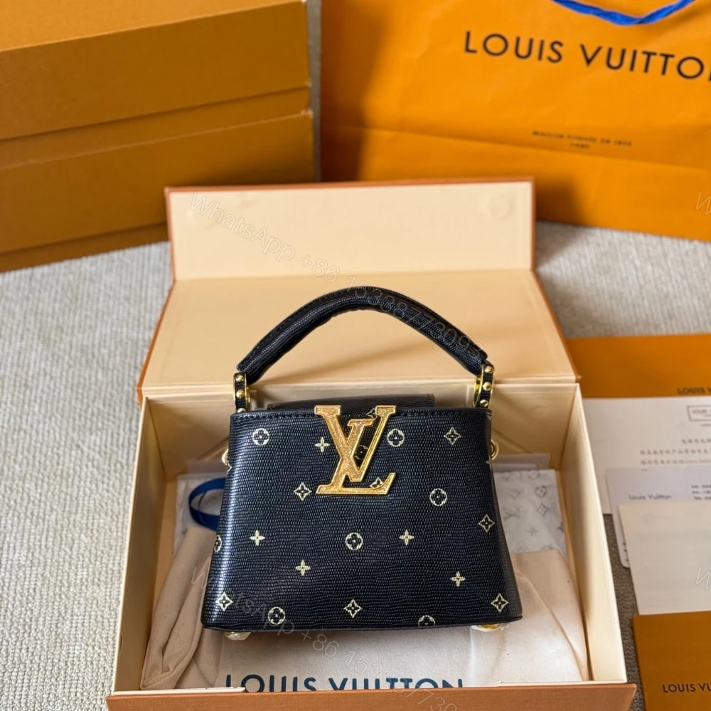 View 2 of Louis Vuitton Capucines Mini Black 20Cm