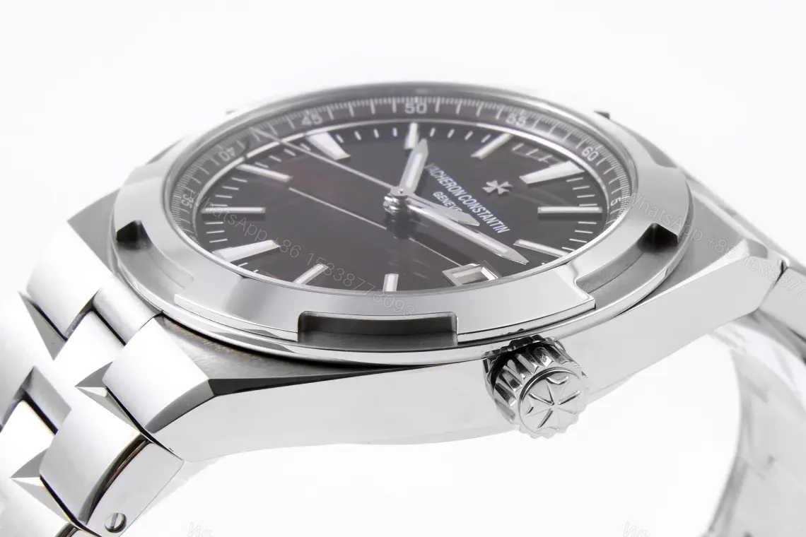 View 6 of JJ Factory Vacheron Constantin Overseas 4500V Series Stainless Steel Watch – Brown Dial, Automatic Movement, 41mm