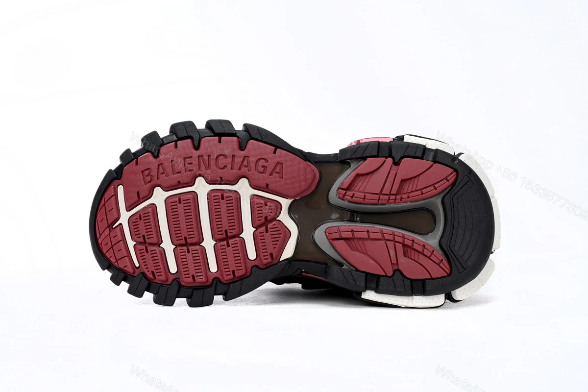 View 6 of Balenciaga Track 2 Sneaker Military Black White Red 568614 W2GN3 6000